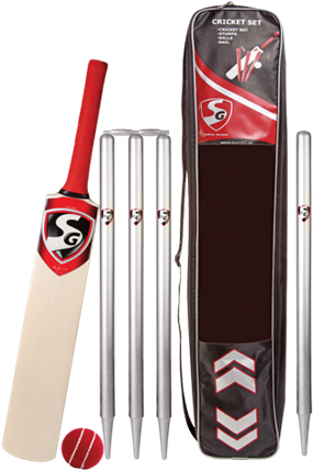 Cricket Sets - Cricket Bat Set (431x450), Png Download