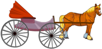 Horse Cart Png - Tattered Lace Dies - Horse And Carriage (420x420), Png Download