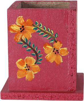 Wooden Multifunctional Pen/knives Stand - Knife (600x533), Png Download