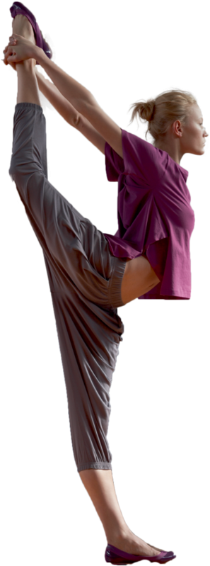 Ns 0114 - Yoga Cut Out People (300x815), Png Download
