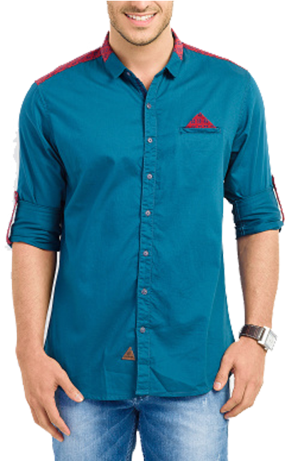 Teemper Casual Men Shirt - Shirt Wear Men Png (800x800), Png Download