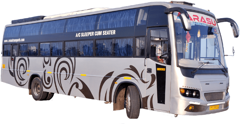 Arasu Back 5 - Tour Bus Service (1200x500), Png Download