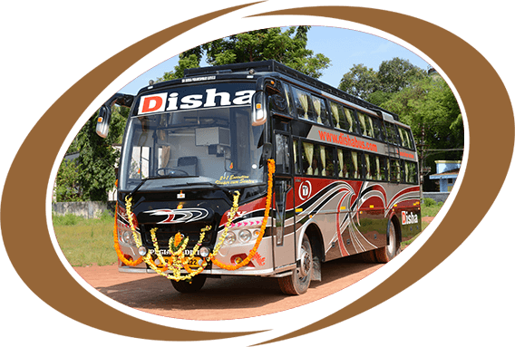 Disha Tours & Travels - Bus (568x383), Png Download
