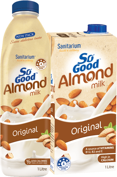 So Good™ Almond Milk Original - Sanitarium So Good Almond Milk 1l (500x600), Png Download