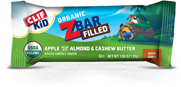 Apple Almond & Cashew Butter Packaging - Clif Kid Zbar Filled (625x510), Png Download