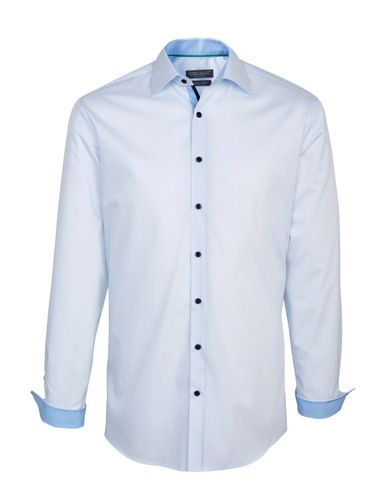 Men's Dress Shirt, Slim Fit, White Print - Formal Wear (500x500), Png Download
