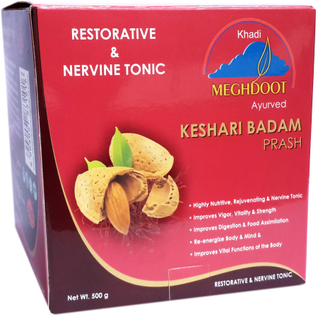 Bsab - Kesari Badam Prash Meghdoot (450x447), Png Download