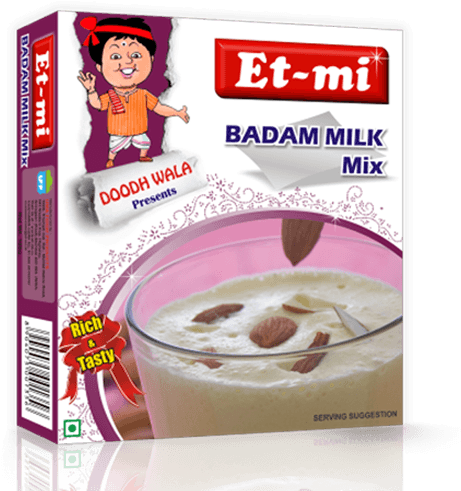 Et-mi Ice-cream Mix Badam Pista 100 Gm (835x490), Png Download