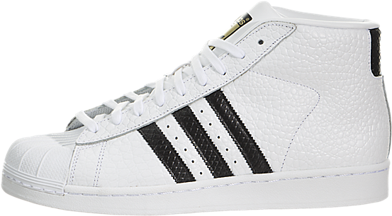 Adidas Pro Model Animal - Adidas Pro Model Animal White / Black-gold Men's Shoes (650x650), Png Download