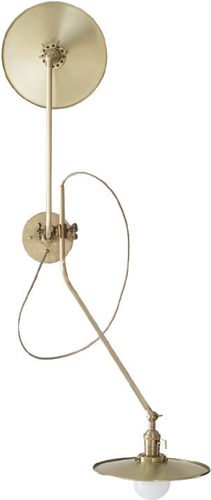 Brass Bent Wall Lamp - Lighting (1000x1000), Png Download