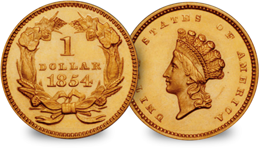 The Complete Usa Gold Dollar 3 Coin Set - Gold Coin (1000x606), Png Download