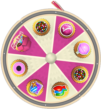 Daily Booster Wheel Drawing - Candy Crush Saga (389x386), Png Download