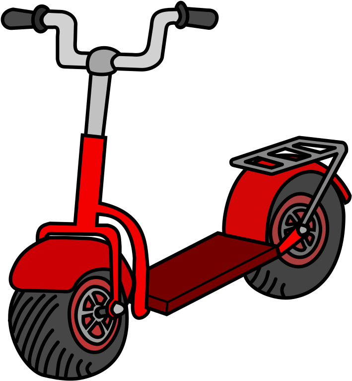All Photo Png Clipart - Scooter Clipart (695x750), Png Download