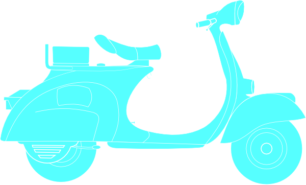 Turquoise Scooter Svg Clip Arts 600 X 362 Px (600x362), Png Download