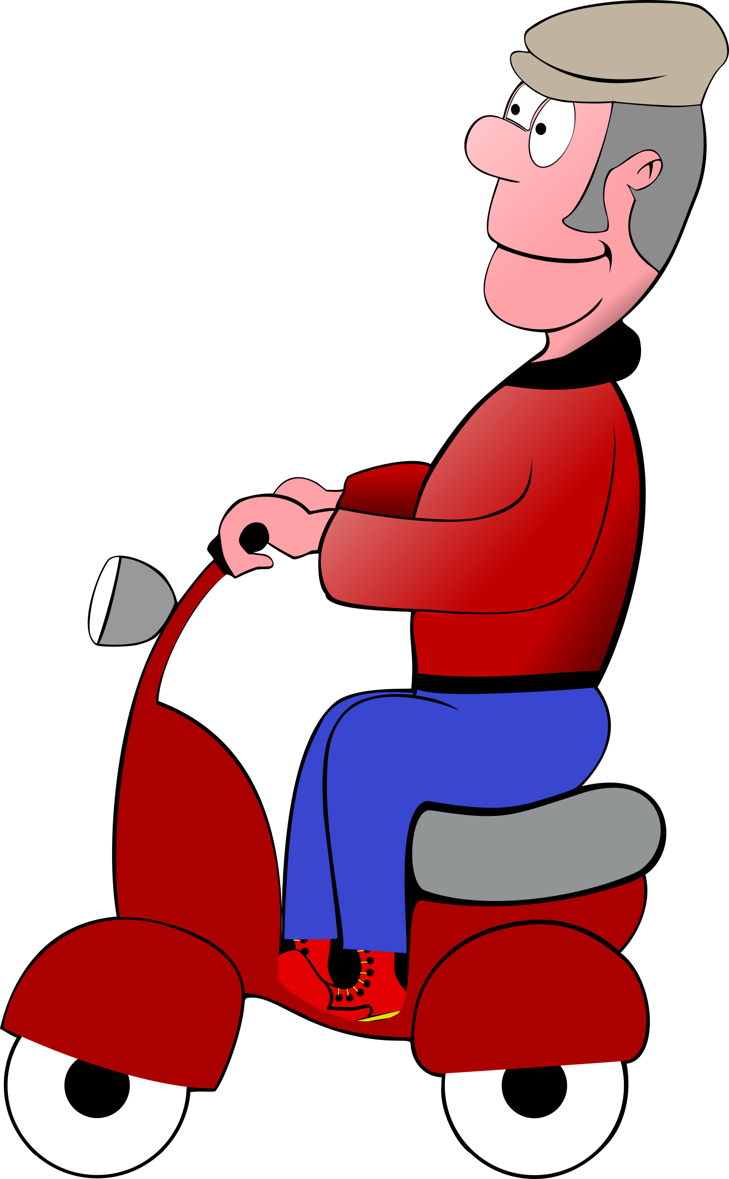 Big Image - Happy Fathers Day Scooter (1483x2400), Png Download