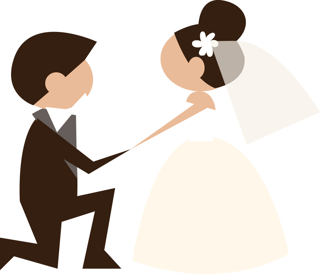 Png Clip Art And Casamento - Bride And Groom Png (1280x1099), Png Download
