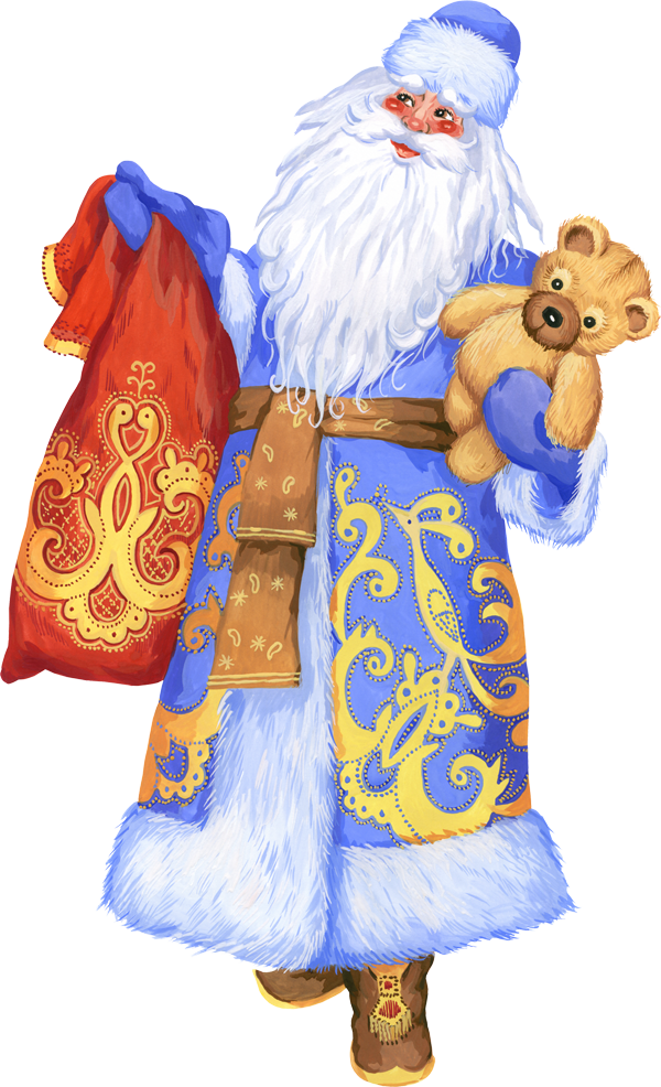 Santa Claus Png Free Download - Пожелания От Деда Мороза (600x986), Png Download