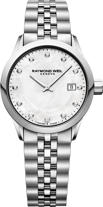 Freelancer Ladies 12 Diamond Steel Bracelet Quartz - Raymond Weil Lady Watch (700x1000), Png Download