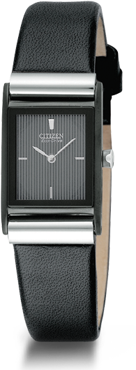 Picture Of Ladies' Strap By Citizen Eco-drive - Ladies Watches With Black Strap (350x550), Png Download