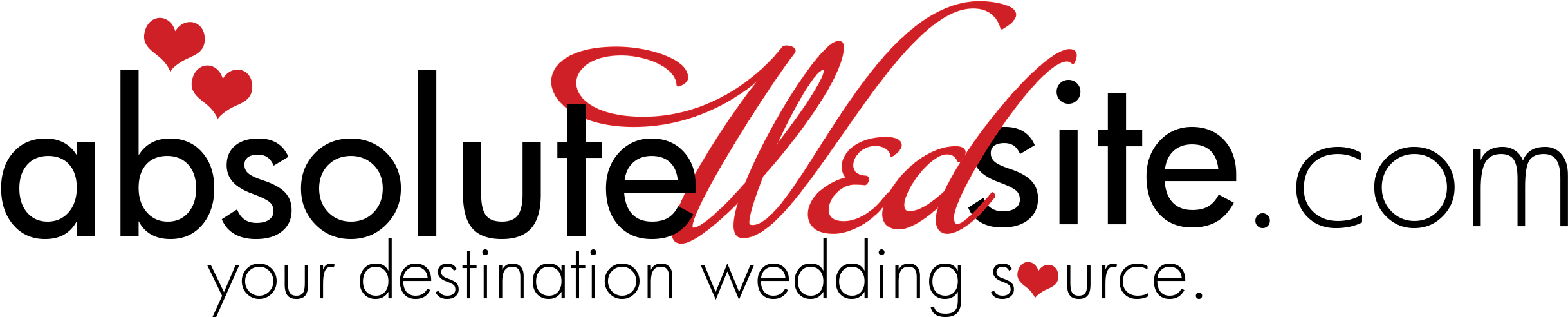 Absolute Wedsite Destination Weddings & Honeymoons - Absolute Wedsite (2500x550), Png Download