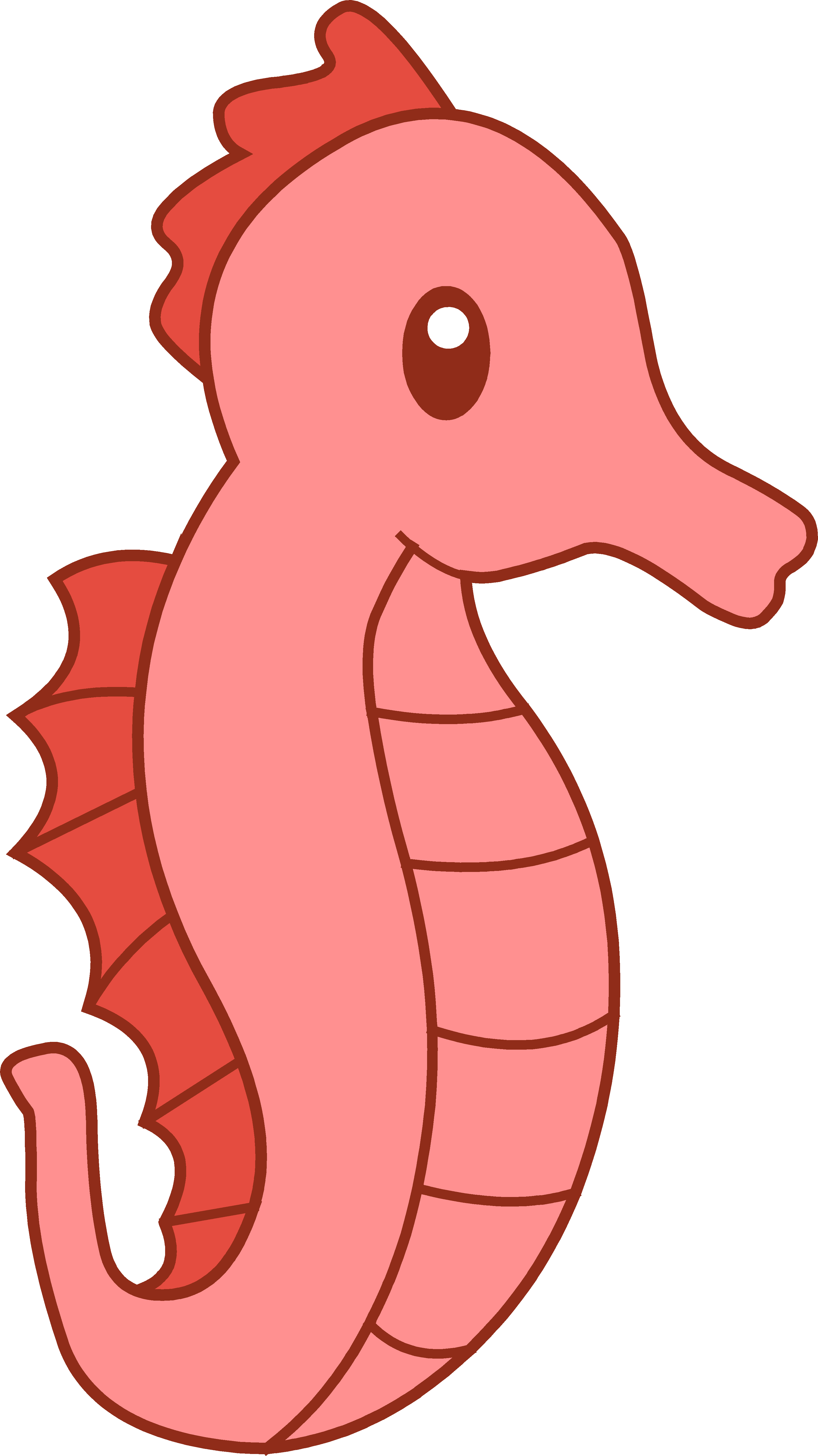 Wedding Sea Horse Clipart No Background - Seahorse Clipart (3260x5801), Png Download