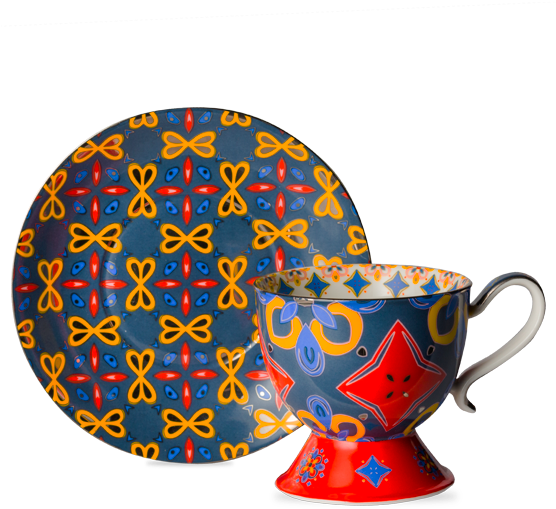 Marigold Magic Tall Sunshine Cup And Saucer - Saucer (555x555), Png Download