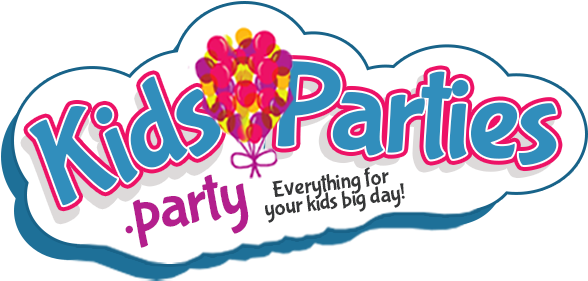 Kids Birthday Party Guide - Kid Party Logo (603x281), Png Download