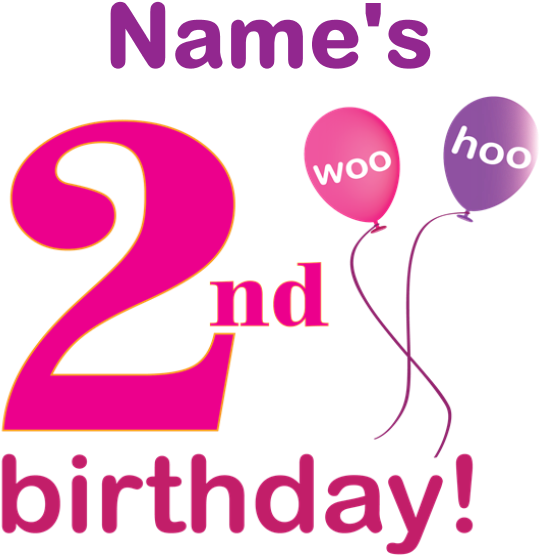 Custom 2nd Birthday Girl T-shirt - Guess What It My Birthday (700x700), Png Download