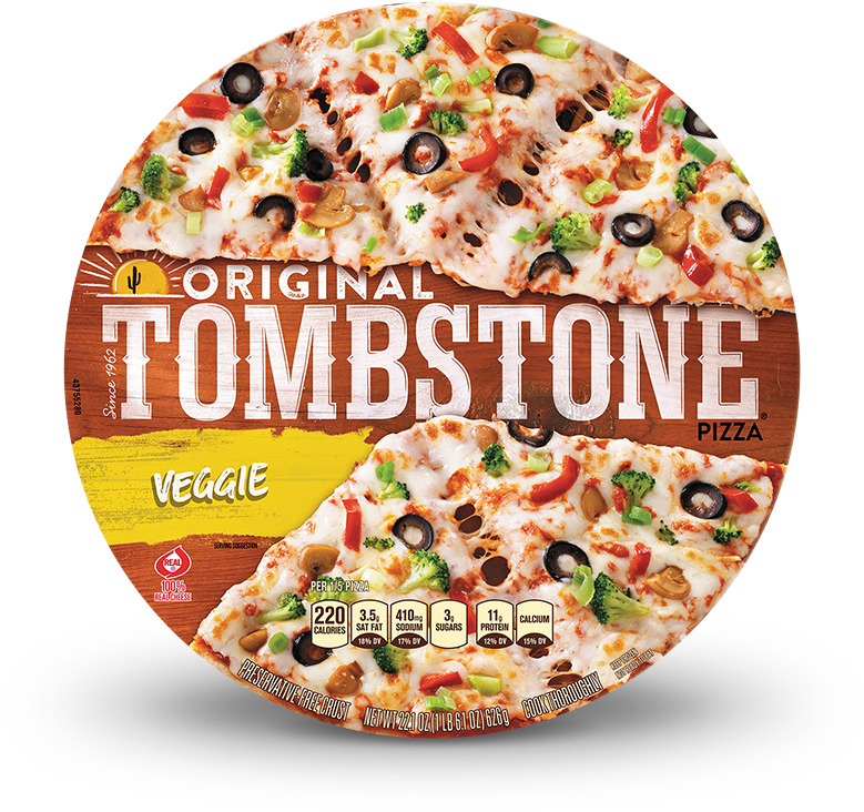 Original Tombstone Veggie Pizza - Tombstone Veggie Pizza (780x779), Png Download