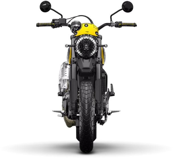 New Model 2018 Cafe Bike (608x554), Png Download