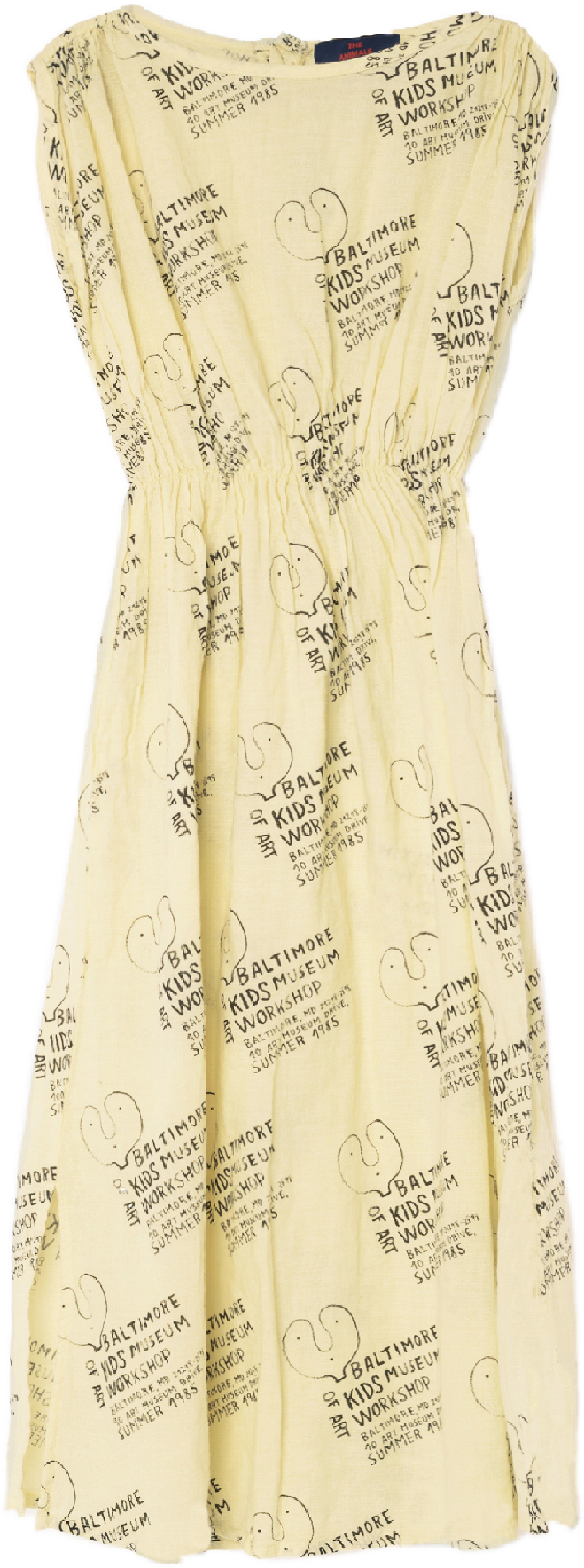 The Animals Observatory Marten Girl's Dress In Soft - Animals Observatory Marten Kids Dress / Soft Yellow (1920x2379), Png Download