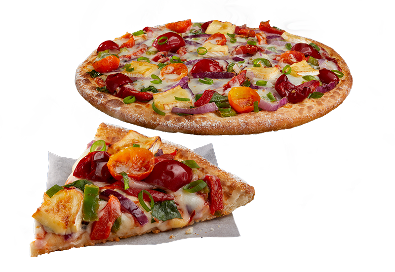 Domino's Garden Veg Pizza - California-style Pizza (800x550), Png Download