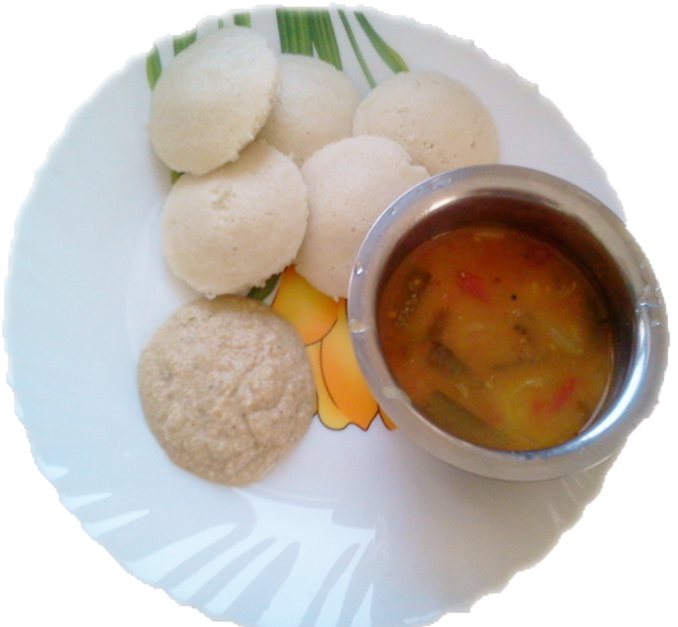 Idli - Tiffin Idli Png (671x584), Png Download