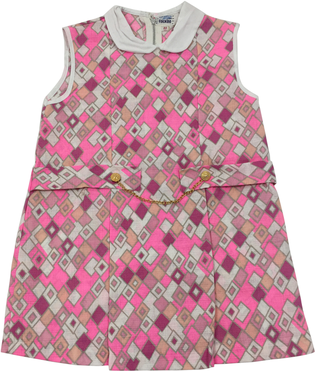 Authentic Kids Vintage Leicester Square Girls Dress, - Pattern (800x800), Png Download