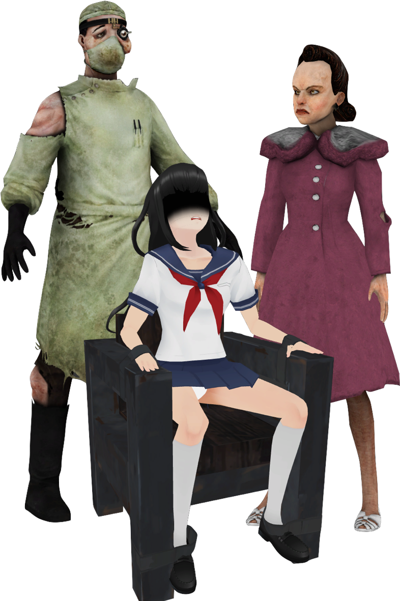 Rapture Doctors - Yandere Sim Kocho Shuyona (1026x1270), Png Download