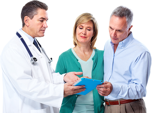 Meet Our Specialists - Patient And Doctors Png (494x369), Png Download