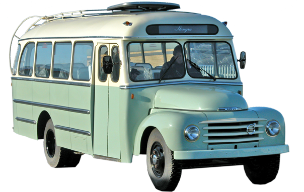 Volvo Dl350 - Vintage Bus Png (604x382), Png Download