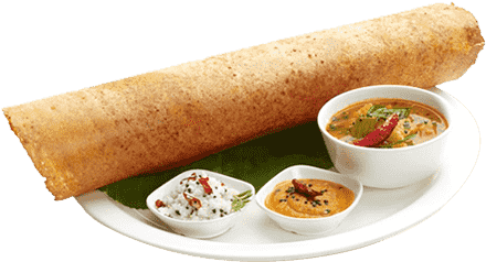 Dosaiserved With Sambar And Chutney - Dallas (495x263), Png Download