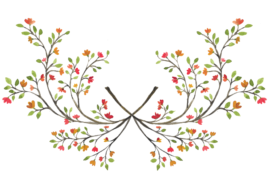 Happy Wedding Decoration Hand Painted Flowers Free - Candy Color Print Pattern Small Size Zipper Closer (1024x1024), Png Download