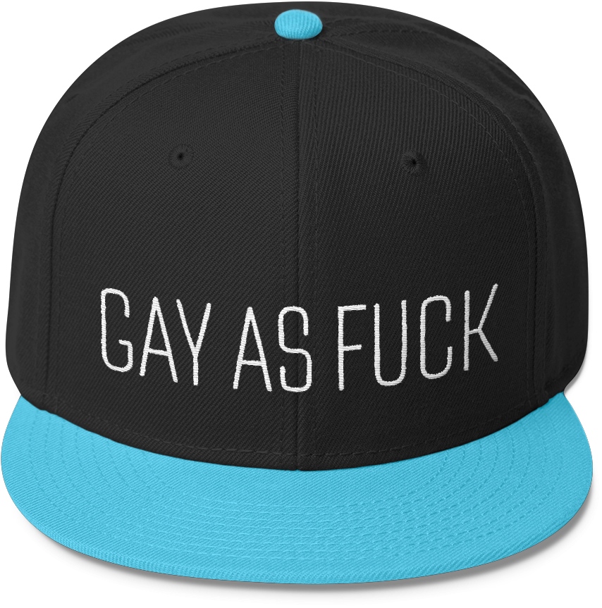 Gay As Fuck - Snapback Gay (1000x1000), Png Download