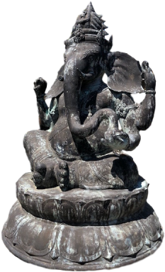 Huge Suar Ganesh Stand - Garden (300x400), Png Download