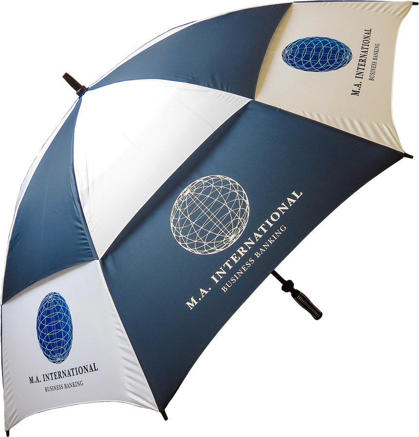 Raindrop Vented Golf Umbrellas - Umbrella (860x897), Png Download