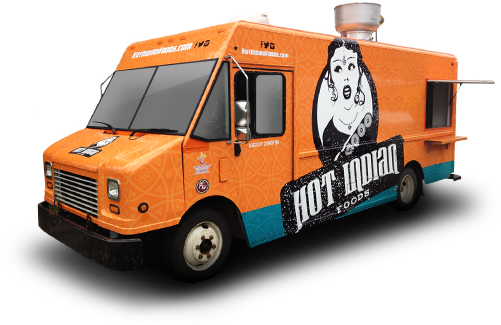 Hot Indian Food Truck (510x325), Png Download