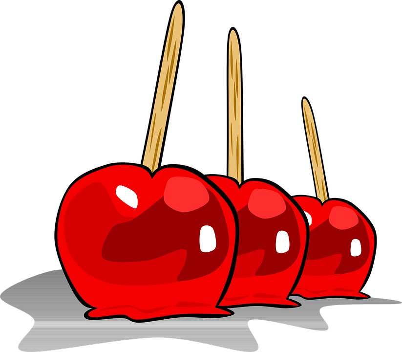 Animated Food Cliparts Shop Of - Candy Apples Clipart (823x720), Png Download