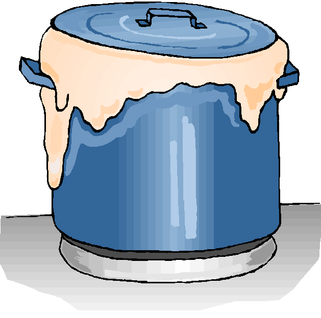 Families Living Well - Pot Boiling Over Clipart (629x624), Png Download