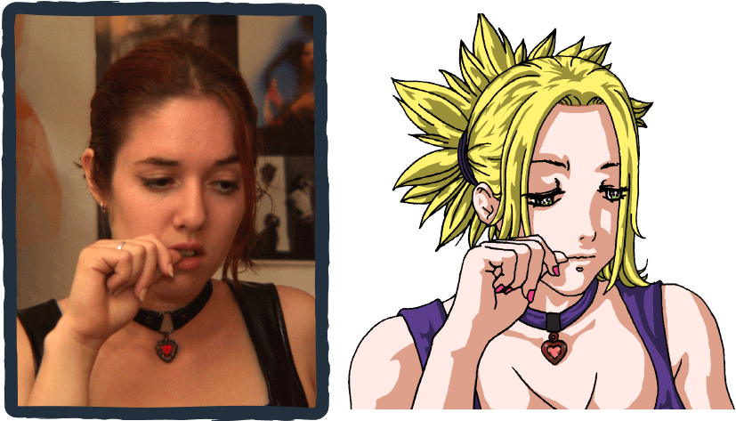 Let's Change The Whole World Into Manga Caricature - Girl (900x510), Png Download