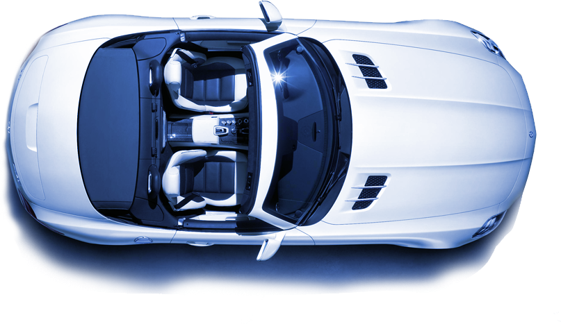 White Mercedes Benz - Sls Amg Roadster (807x467), Png Download