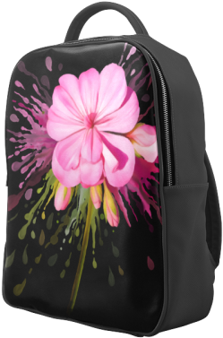Pink Flower Color Splash, Watercolor Popular Backpack - Garment Bag (500x500), Png Download