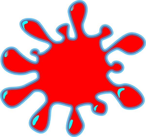 Picture Free Stock Red Clip Art At Clker Com Vector - Splash Clip Art (600x566), Png Download