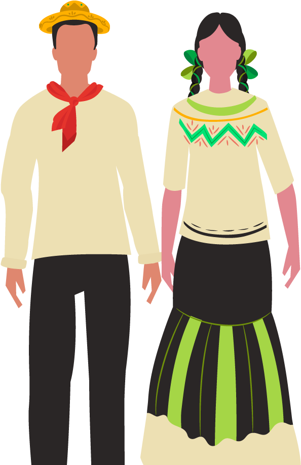 Indian Marriage Mandap Clipart Png - Indigenas De Mexico Png (625x949), Png Download